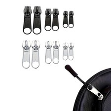 Rei&szlig;verschluss Reparaturset Schieber Metall Zipper Ersatz Universal Set S M L