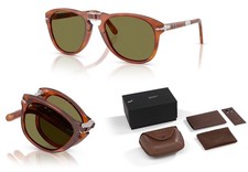 Occhiali da sole uomo Persol Steve McQueen 714 pieghevoli e polarizzati aviatore