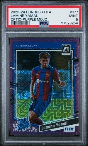 2023-24 PANINI DONRUSS FIFA #177 LAMINE YAMAL OPTIC-PURPLE MOJO /25