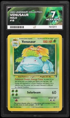 Pokémon Venusaur Legendary Collection Holo 18/110 Ace Grading 7