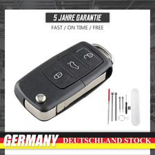 3 Tasten Klapp Schlüssel Gehäuse für VW Passat Polo Golf 5 Seat Skoda + Werkzeug