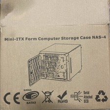 Mini-ITX Form Computer Storage Case NAS-4 NEW
