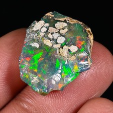 Ethiopian Black Opal Rough, Dry opal Raw, Natural Loose Opal Gemstone 10 CT