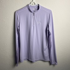 Dover Saddlery 1/4 Zip Long Sleeve Riding Shirt Womens Medium Coolblast Purple
