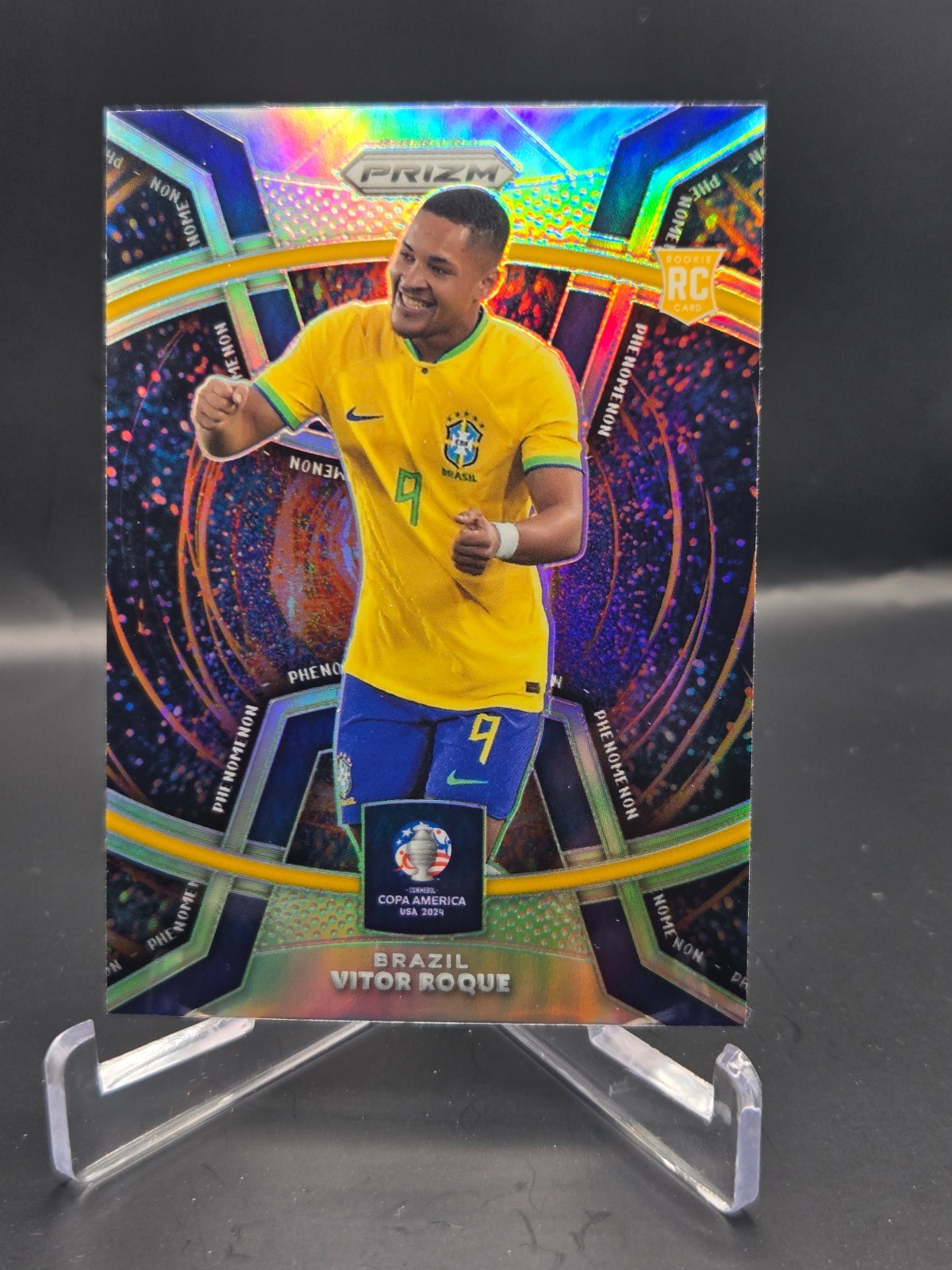 2024 Panini PRIZM Copa Vitor Roque phenomenon silver prizm rookie rc