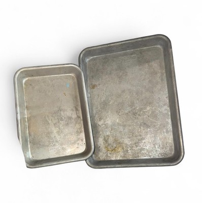 Set Of 2! Nordic Ware Aluminum Baking Pans / Trays, 13'' x 9.5'' + 10'' X 7''