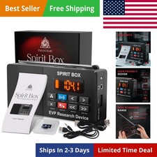 Spirit Box Kit Compact Ghost Hunting Equipment with Fast Sweep 6 Hours U...
