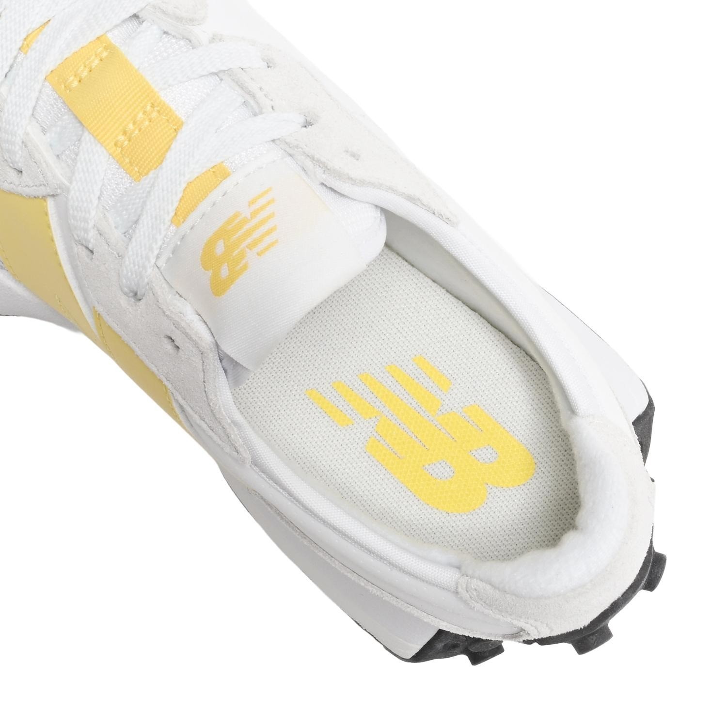 New Balance WMNS 327 White Yellow Width B W3276F7 Women's Size image 8