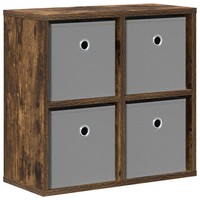Sideboard GeräUcherte Eiche 49,5X22X47 Cm Mit Schubladen