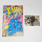 Vintage Marvel 1991 X-Men #1 Signed by Jim Lee w/ COA Storm-Beast Cover Variant