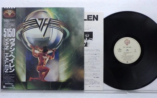 Van Halen 5150 LP Vinyl 1986 Japan P-13285 Warner Bros w/OBI Insert
