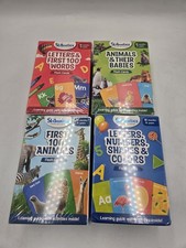 Skillmatics Flash Cards Lot Of 4. Letters Numbers Shapes  Colors, 100 Animals