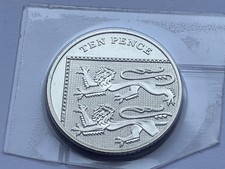 2015 TEN 10 PENCE SHIELD COIN 4TH PORTRAIT BRILLIANT UNCIRCULATED BU BUNC