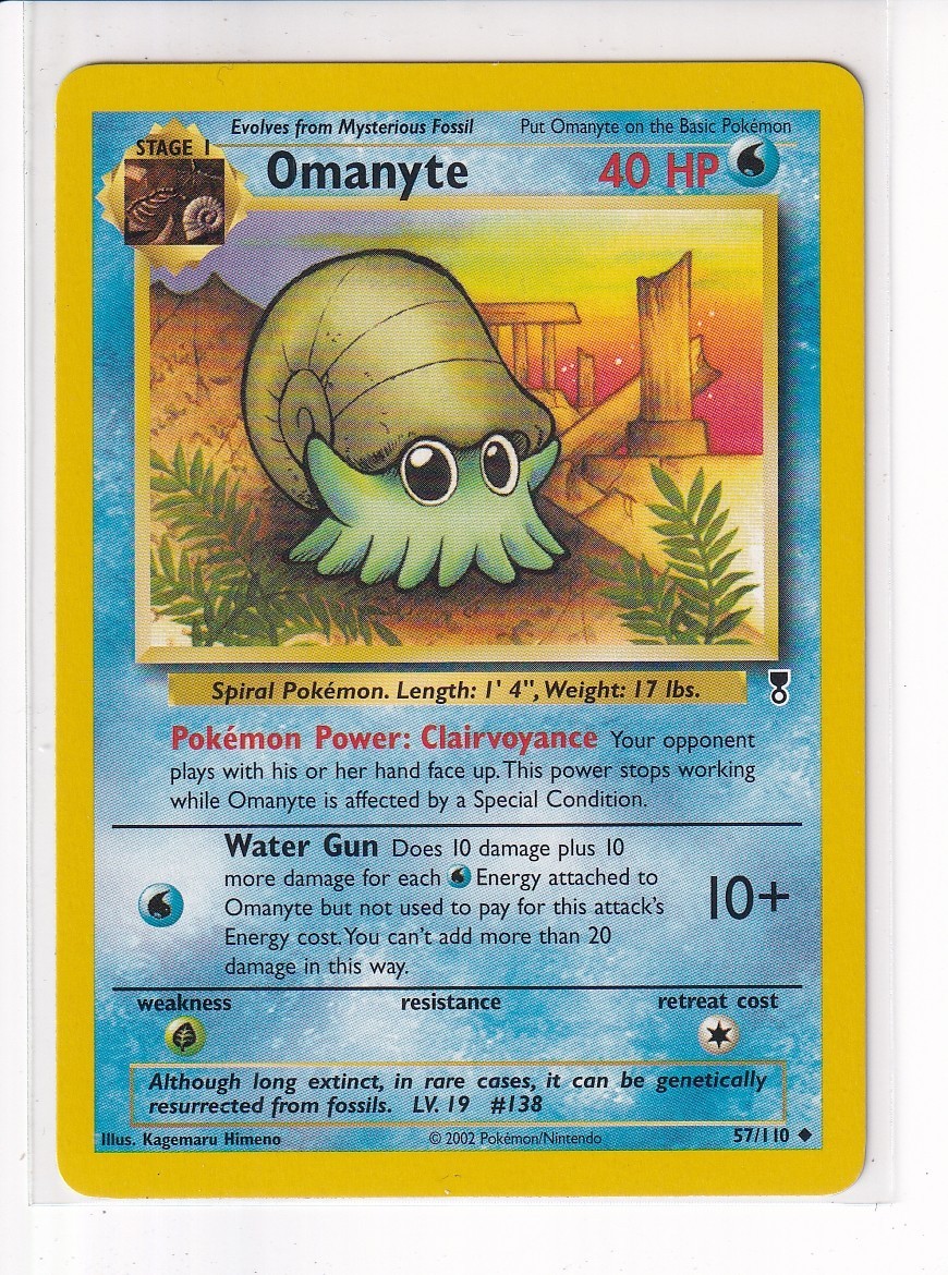 Omanyte 57/110 Pokemon Legendary Collection Regular Near Mint