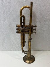 Vintage 1922? Frank Holton Revelation? Trompeta Cuerno de Alce WI. Restauración grabada