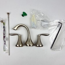  READ Moen T6420BN Eva 2 Handle Widespread Bathroom Faucet Trim Brushed Nickel