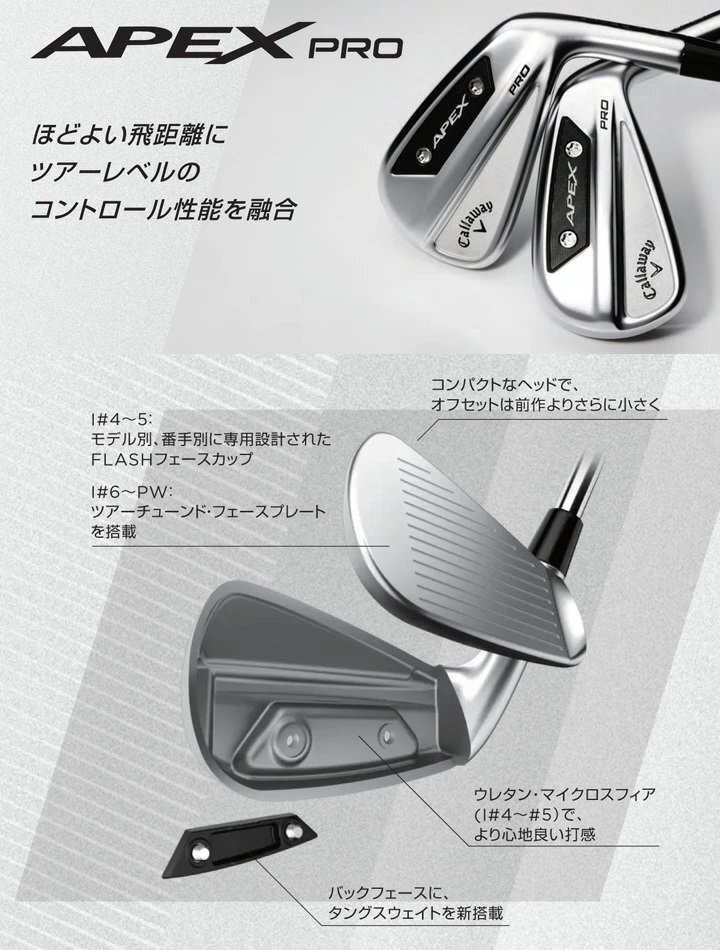 Callaway New APEX PRO Iron 2024 5 P 6pcs NS Pro Modus 3 TOUR