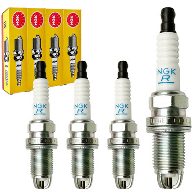 NGK 4x ZÜNDKERZE BKUR6ET-10 Für VW GOLF POLO TOURAN PASSAT AUDI A3 A4 SEAT SKODA