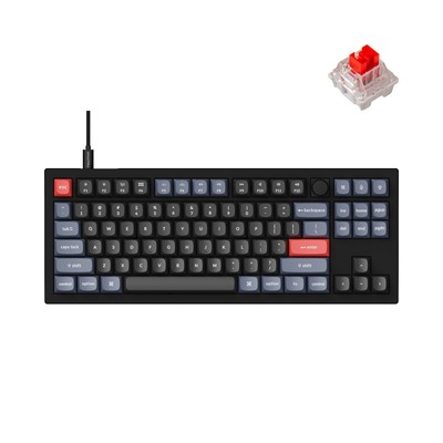 V3 Wired Custom Mechanical Keyboard Knob Version, TKL QMK/VIA Programmable Ma...