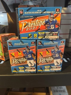 3 - 2021 Panini Prestige NFL Football Blaster Boxes Factory Sealed - Lot of 3!