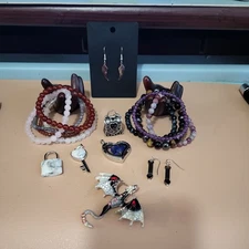 Bracelets Hessonite Garnet  Carnelian Amy Unicorn Stone  Pendant Lapis Obsidian 