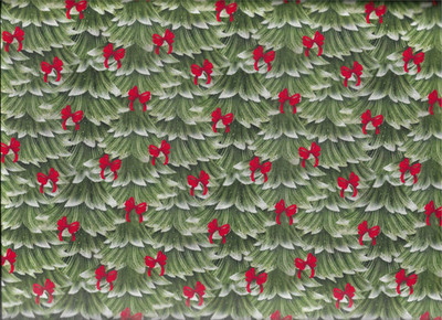 100% cotton Christmas fabric ''Sweet Pines & Bows '' by 3 Wishes Fabric