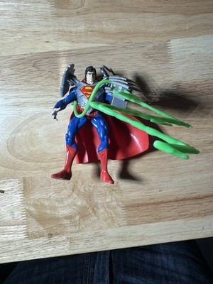 1996 Total Justice Superman with Kryptonite Ray Emitter Kenner Figure 100%