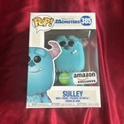 Funko Pop Disney Monsters Inc Flocked Sulley Amazon Exclusive #385 w/Protector