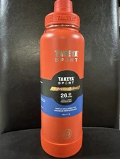 Takeya 40oz Red Actives Insulated Stainless Steel Water Bottle with Spout Lid 