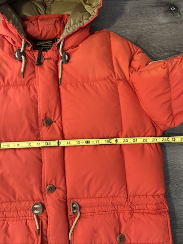 Polo Ralph Lauren Jacket Puffer Orange USA Flag Down Expedition Sportsman L - Picture 13 of 22