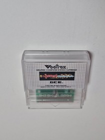 Warrior Vectrex Game with Custom Box and Overlay (Clear Cart)