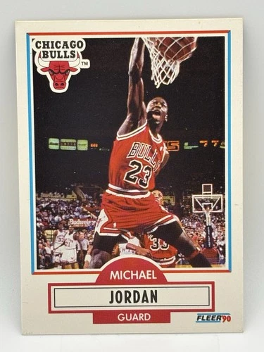 1990 Fleer Michael Jordan #26 Black Line Under Biographical Information