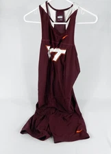 2009 Virginia Tech Hokies Game Issued Maroon Jersey Cross Country Track XL 05