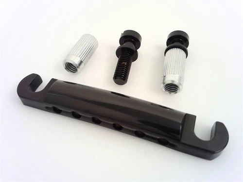 True Custom Shop® Black Over Zinc Stop Tailpiece for Gibson SG Les Paul