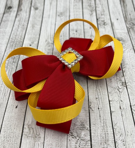 Red and Yellow Gold School Hair Accessories - Picture 28 of 59