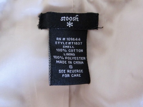 STOOSH, NORDSTROM'S, CROPPED POLKA DOT COTTON JACKET, LARGE BUTTONS - JR SMALL - Picture 8 of 8