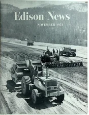 November 1954 EDISON NEWS Newsletter Magazine SCE Southern California Edison