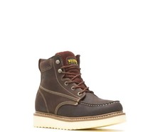 Men Wolverine Loader 6" Wedge Work Boot Soft Toe W10744 Brown 100 Original New