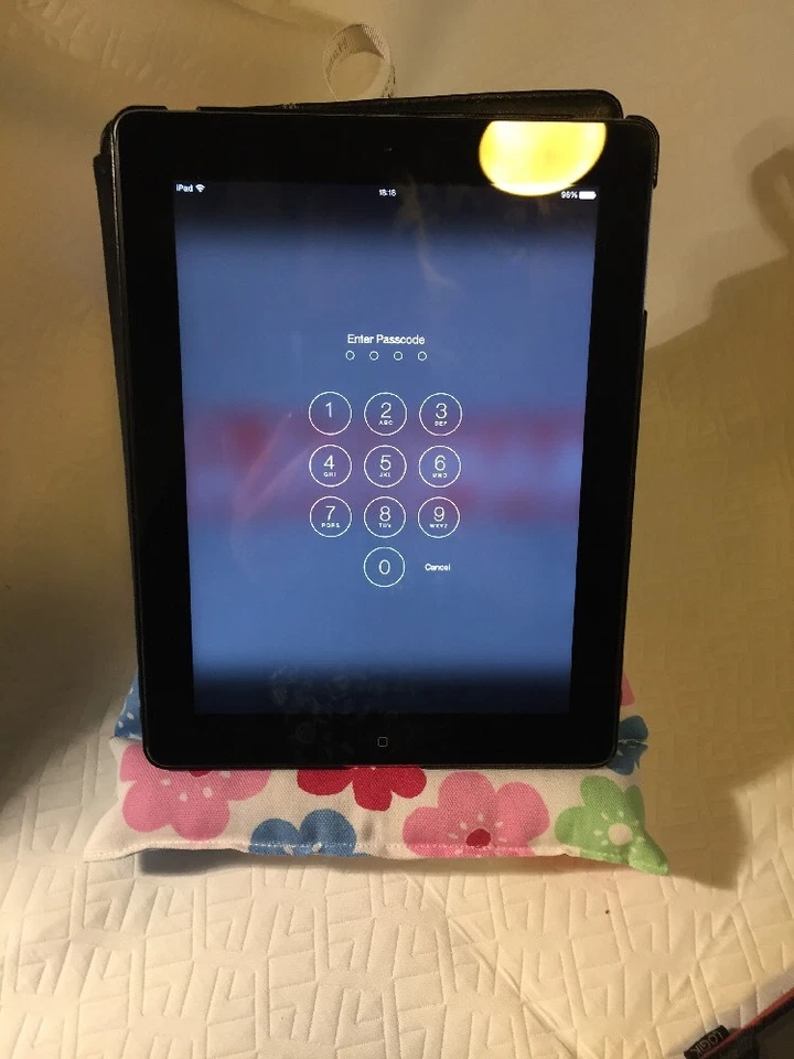 Cath Kidston Flowers Fabric Ipad Kindle Tablet BeanBag Stand Holder Cushion - Image 3 of 4