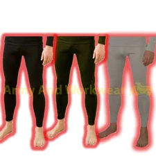 Mens Thermal Trouser Underwear Wide Rib Long Johns Trouser Pants Warm Winter