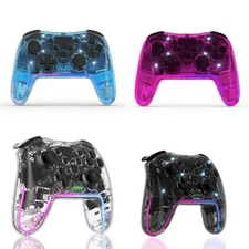 Wireless Bluetooth Game Controller w/ RGB Lighting Bar for Mutiple Platform Game