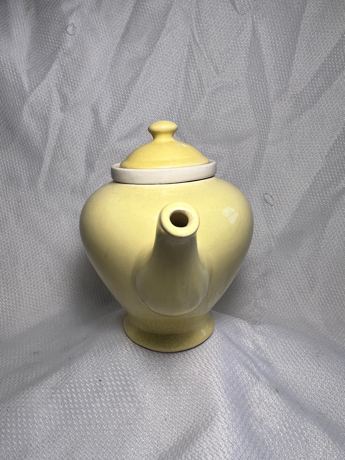 Vtg McCormick Teapot Infuser Yellow Baltimore MD With Strainer Insert & Lid eBay