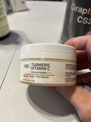 ANAI RUI Turmeric & Vitamin C Peel Off Face Mask for Deep Cleanser,Removing Acne