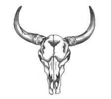 TEMPORARY TATTOO - Post Malone Neck Tattoo, Bison Skull