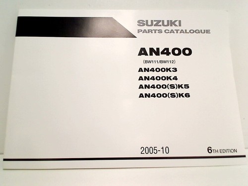 9900B-30153-031 manual de taller para SUZUKI AN 400 BURGMAN 2001-2006 nuevo