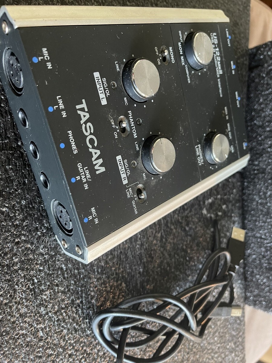 TASCAM US-122 MKII USB 2.0 Audio/MIDI Interface | eBay