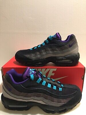 New Nike Air Max 95 LV8 Black Grape Court Purple Teal Size New Nike Air Max 95 LV8 Black Grape Court Purple Teal Size