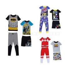 NEW TODDLER BOY'S KOMAR KID'S 4 PIECE CHARACTER SLEEPWEAR SET VARIETY SZ/CLRS