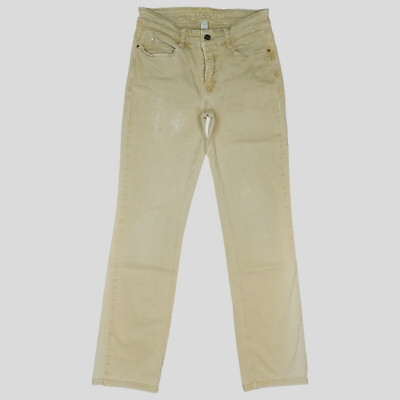 Dream Jeans MAC Damen Stretch Hose Straight Leg mid Rise Gr. 36 S W28 L30 beige