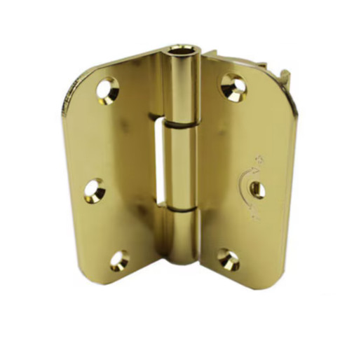 Pella Adjustable Hinge Radius Corner Entry Door - 3.75" by 3.5" - Satin Brass